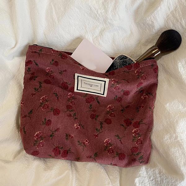 Manchester Sminkväska Organizer Clutch Retro Print Kosmetikväska Tvätta Kvinnor Rese Sminkpåse Skönhet Toalettförvaringsväskor j