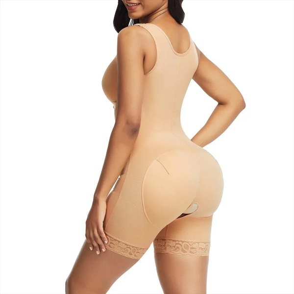 Korsett för kvinnor för bantning av hela kroppen Shapewear Korsett för bantning av rumpa lyfter öppen gren magkontrollbody Black 4XL