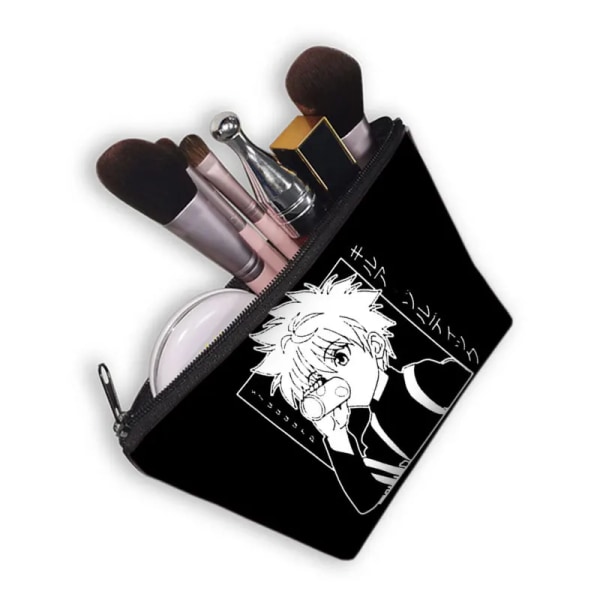 Anime HUNTERxHUNTER Cosmetic Case Hunter X Hunter Dam Sminkväskor HXH Killua Zoldyck Gon Freecss Chrollo Lucilfer Cosmetic Bag shzbhuntercw09