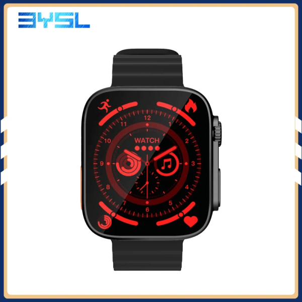49mm Smart Watch IP08 Ultra Smartwatch Herr Dam Puls Bluetooth Call Vattentät Trådlös Laddning PK DT8 Ultra W68 HW8 black IP08 ultra