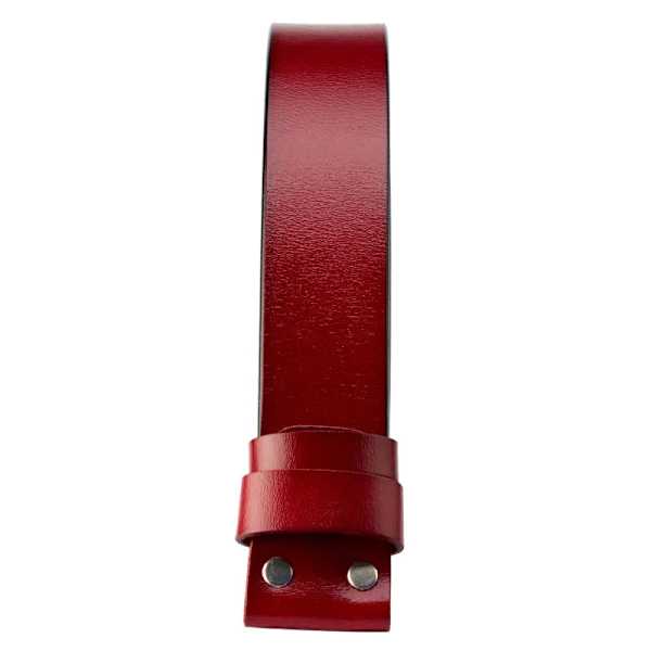 Cowskin Cow Bälte i äkta läder Inget spänne för smidigt spänne Cowboy 5 färger Bälten Body utan spänne för män Tillbehör Red 100cm
