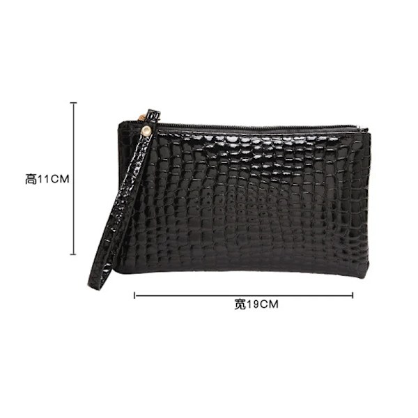 Mode Kvinnor Kosmetikväska Dragkedja Liten sminkväska Resande Nödvändig Dam Kosmetika Clutch Handväska Toalettartiklar Organizer Case blue