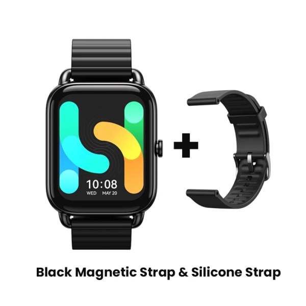 HAYLOU RS4 Plus Smartwatch 1,78'' AMOLED-skärm 105 sportlägen 10-dagars batteritid Smart Watch SpO₂ Puls sömnmätare B TWO Straps
