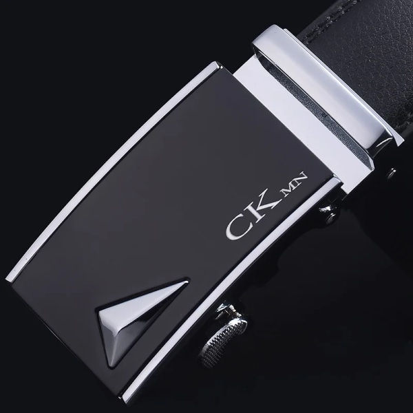 CKMN Märkesrem Man Modedesigner Herrbälte i äkta läder Automatiskt spänne för män Äkta gördel herrbälten belt body no buckle 110cm