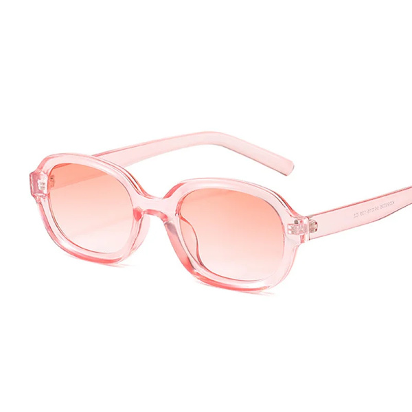 Oval Spegel Vintage Solglasögon Kvinna Varumärke Designer Godis Färger Solglasögon Kvinna Retro Nyanser Resor Utomhus Oculos De Sol Pink other