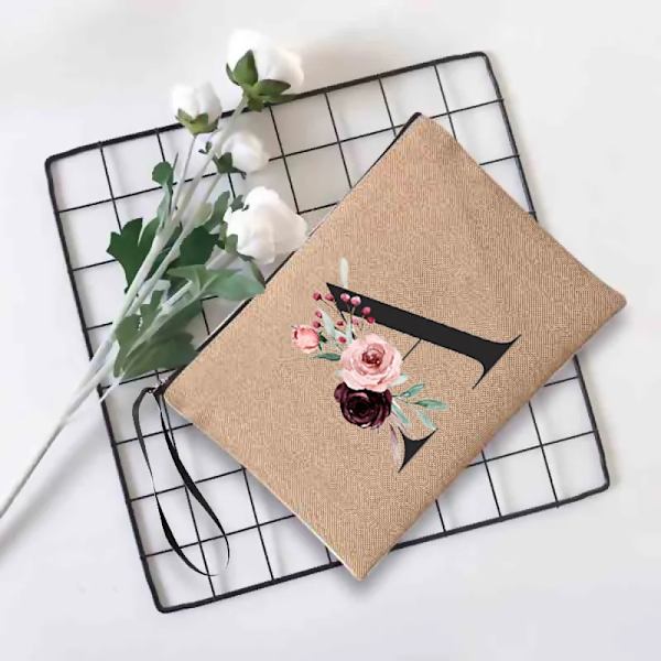 Sminkväska för kvinnor Mode Print Kosmetiska väskor Organizer Tvätta toalettartiklar Påse Dam Clutch Student Pennväska 4blackb C