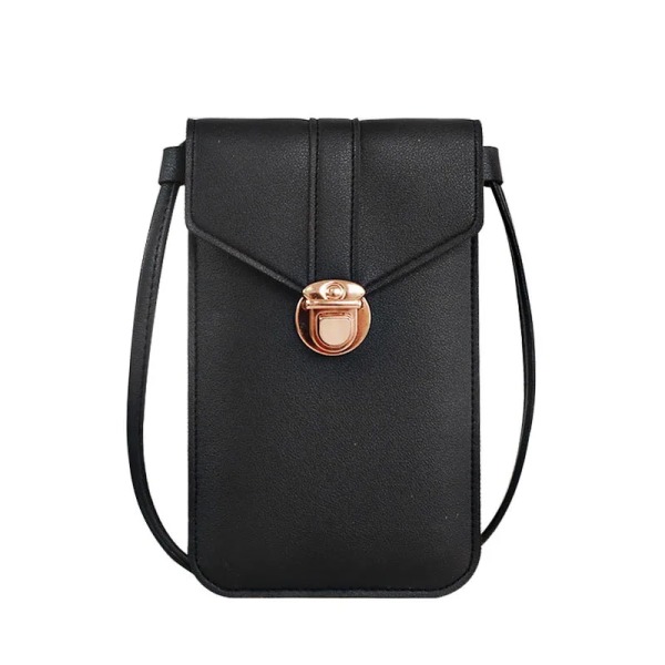 Silver Mobiltelefon Miniväskor Små Clutches Axelväska Krokodilläder Kvinnor Handväska Svart Clutch Handväska Handväska Flik Black 2