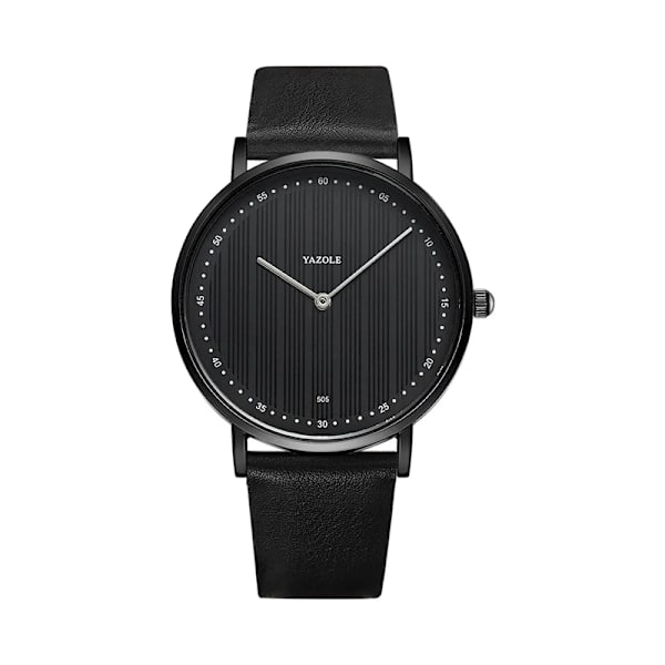 YAZOLE Mode Herrklockor Toppmärke Lyx Watch För män Casual Business Armbandsur Man Presentklocka Relogio Masculino Black