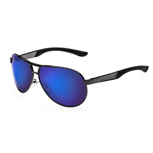 Hot Fashion Herr UV400 Polarized Coating Solglasögon Herr Körspeglar Oculos Eyewear Solglasögon för Man Solkläder Blue