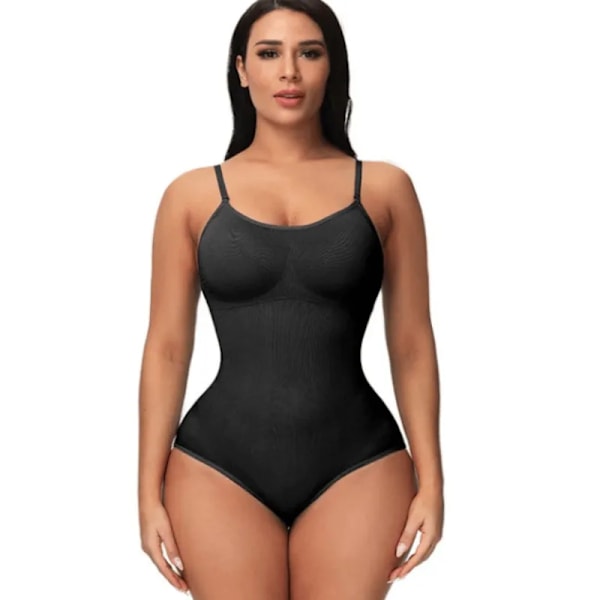 Body Shapewear Dam Shapewear Magformare Höftlyftskorsett Lår Smalare Waist trainer Reduktivt Slimmande Underkläder Black-A L