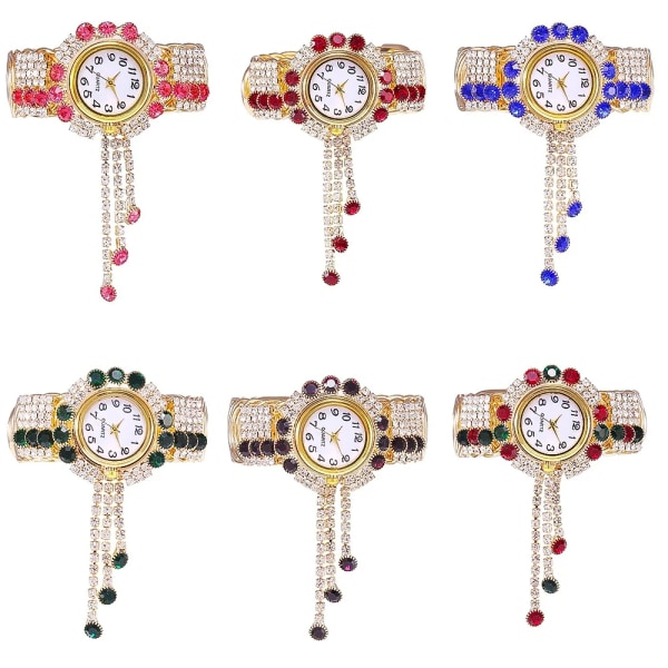 2021 Toppmärke Lyx Strassarmbandsklocka Watch Damarmbandsur Relogio Feminino Reloj Mujer Montre Femme klocka Red