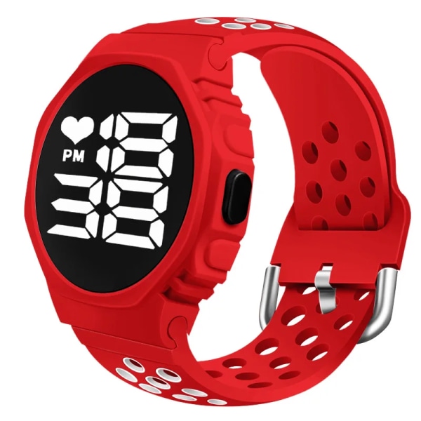 2022 Vattentäta klockor för män Utomhussport Ledad digital watch Mode Elektronisk watch för män Relogio Masculino Red