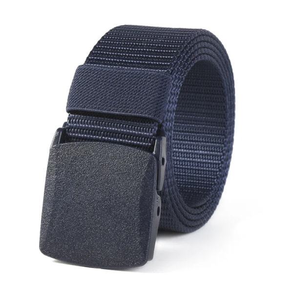 ZLY 2021 Nytt mode Canvasbälte Män Kvinnor Unisex utomhus Taktiskt plastspänne Solid Trend Vandring Midjeband Casual Hot Sälj khaki 125cm