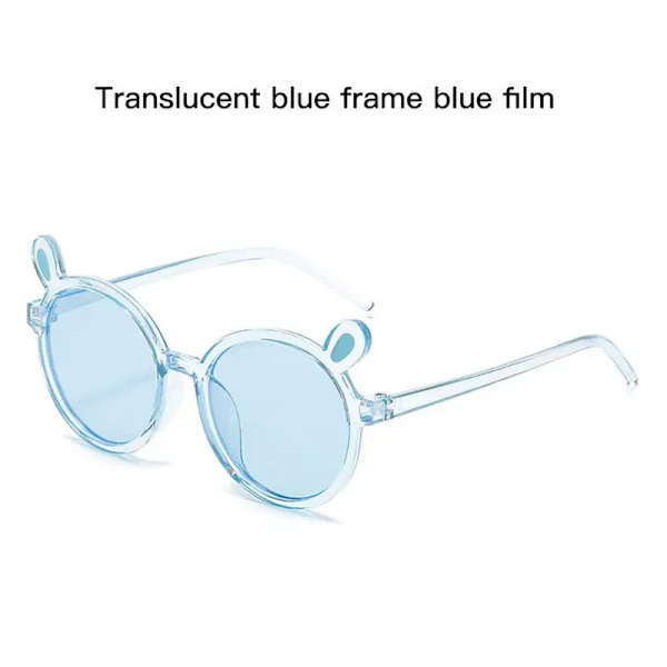 Flickor Pojkar Söta Björn Solglasögon UV400 Barn Tecknad Retro Runda Solglasögon Utomhusglasögon Baby Shade Glasögon Party Glasögon B05