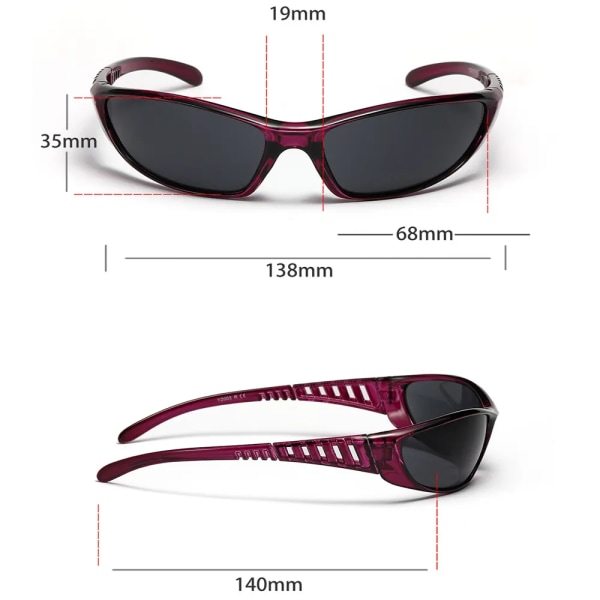 Modeglasögon Damsolglasögon Punksolglasögon Sportsolglasögon Kvinnor Män Solglasögon Skärmar Glasögon Glasögon UV400 A1 Black