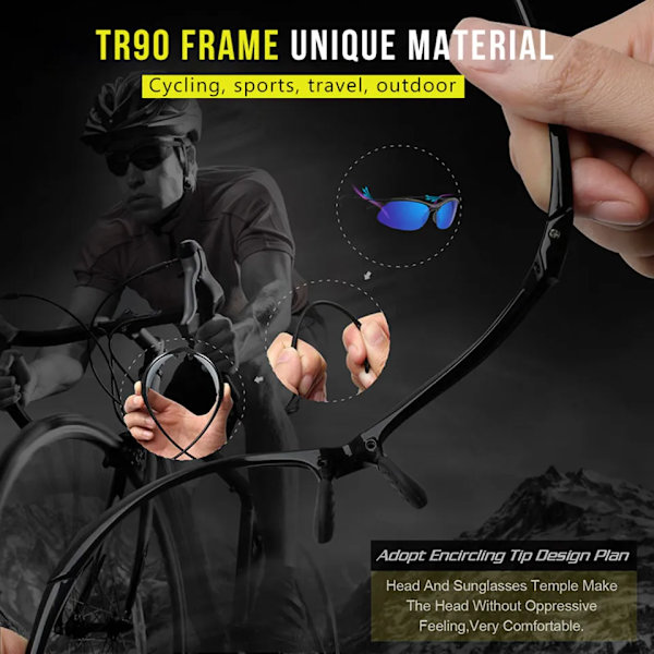 2022 Top Ultralight TR90 Polarized Solglasögon Anti-UV Driving Herr Solglasögon Man Militära Solglasögon Glasögon Glasögon Gafas De Sol Black-Mirror silver Original
