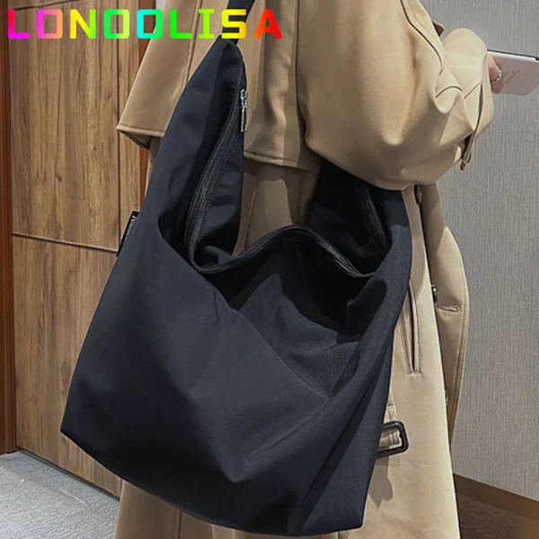 Nya Canvas Totes Väskor Dam Casual Vilda Dam Hobos Handväskor Stor kapacitet Shoulder Flickor Sac Enkel kvinnlig Messenger Bag Army Green