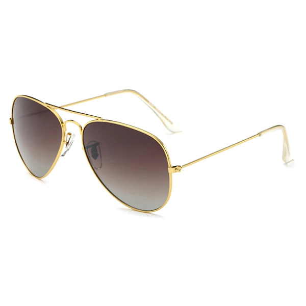 Spegelsolglasögon För kvinnor Retroglasögon Damsolglasögon Metall Points Polit Solglasögon Lunettes femme oculos UV400 Brown multi