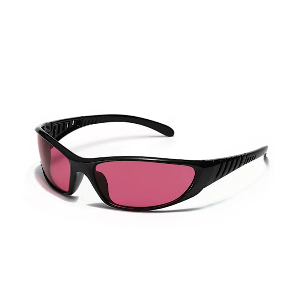 Modeglasögon Damsolglasögon Punksolglasögon Sportsolglasögon Kvinnor Män Solglasögon Skärmar Glasögon Glasögon UV400 Black-purple Black