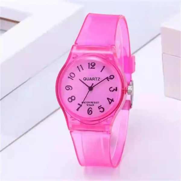 2021 Nytt enkelt silikonmärke WOKAI Casual Quartz Watch Dam Kristall Silikon Klockor Relogio Feminino Watch Green