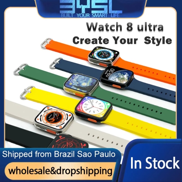 Watch 8 Ultra Smartwatch 49mm 1,99\ black watch 8 ultra