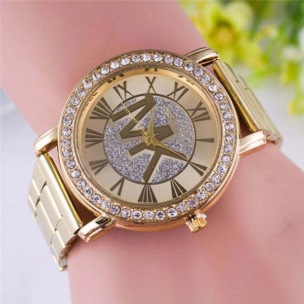 Mode TOP TVK Brand Watch For Women Lyx Vattentät Roman Digital Rose Gold Rostfritt Stål Dam Quartz Armbandsur Present White