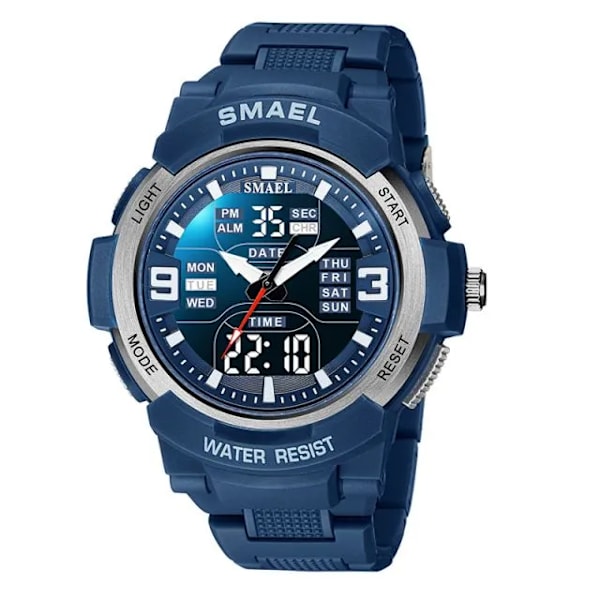 SAMEL Digital Watch Man 2023 New Chronograph Sports Watch For Herr Vattentät 5 Bar Quartz Armbandsur reloj hombre 1912 Blue