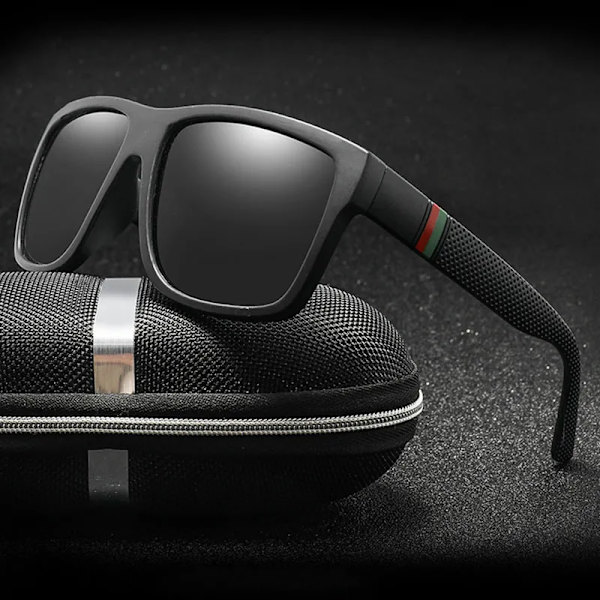 2021 Lyxiga polariserade solglasögon Herr körning Man Solglasögon för män Retro Kvinnor Märkesdesigner UV400 Gafas Blue MULTI