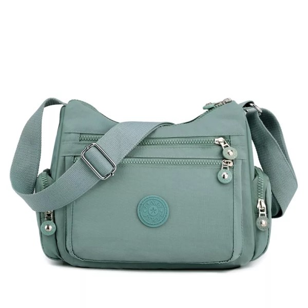 Messenger Bag Causal Kvinnor Axelväska Multi Nylon Kvinna Crossbody-väskor Kvinna Crossbody Moderväska Shoudlerväska Green 02