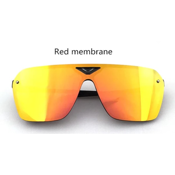 2022 Ny Goggle Plast Man Körning Sport Män Bländande Solglasögon Märke Designer Trendiga Retro Solglasögon oculos de sol Red Other