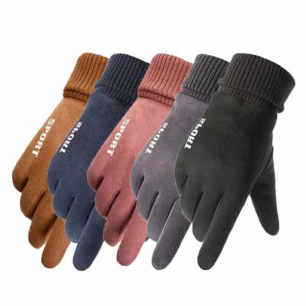 Vinter Varm snö Skidhandskar Snowboard Motorcykel Ridning Vinter Gym Handskar TouchScreen Handskar för män och kvinnor Cykelhandskar Mens black