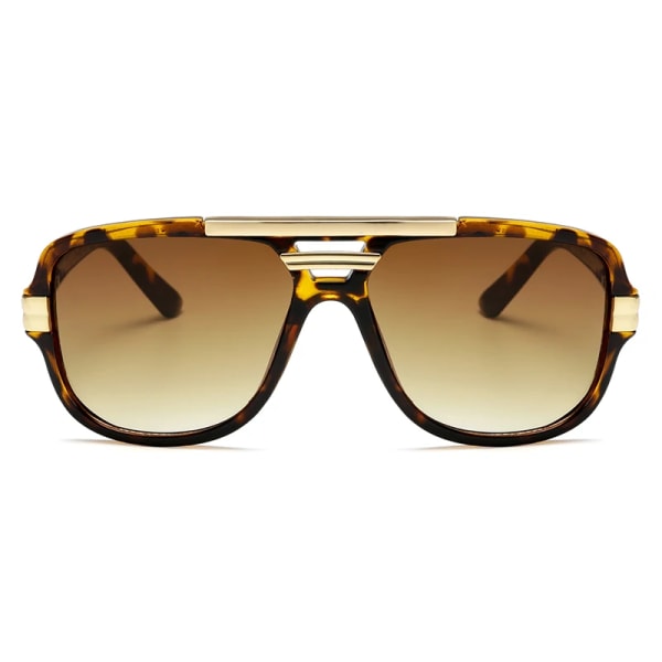 Märke Design Mode Män Solglasögon Vintage Man Fyrkantiga Solglasögon Lyxiga Solglasögon UV400 Shades Glasögon gafas de sol hombre Type 2 Other