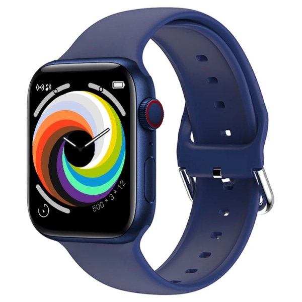 Original IWO 14 T900 Pro Max Smart Watch Series 7 Bluetooth Call 44mm blodtrycksmätare Smartwatch Klockor för Apple Android T900 Pro Max Blue