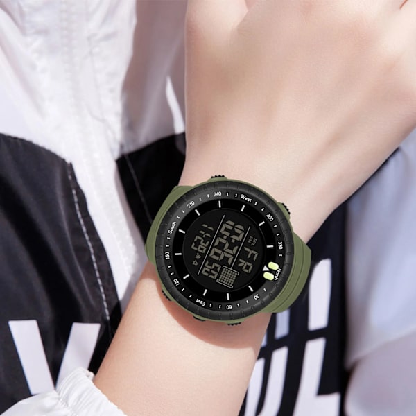 SYNOKE Reloj Militar Digital Watch Mode Quartz Armbandsur Sport Smartwatch Vattentäta Klockor Herr Svart Klocka Pojkar Montre 9648-B-2