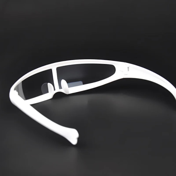 Futuristic Narrow Cyclops Visir Solglasögon Laser Glasögon UV400 Personlighet Spegellins Kostym Glasögon Glasögon Herrglasögon Black-Trans-A