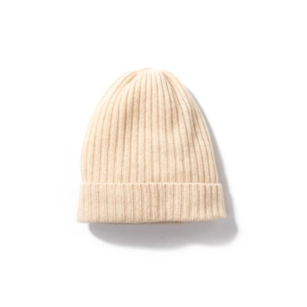 Kvinnors Cashmere Stickad Ribbad Beanie Mössa, Ensfärgad Varm Hatt, Blandningar, Vinter Höst Varma Skullies, Garanterad Hthr Navy One Size