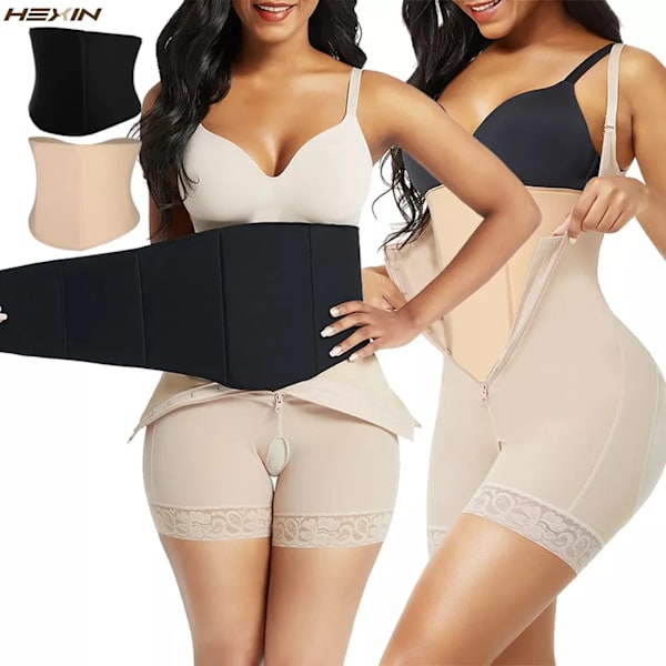 360 Lipo Foam Wrap Around Ab Board Efter operation Utplattad magkompression Midja Magbord för fettsugning Beige M