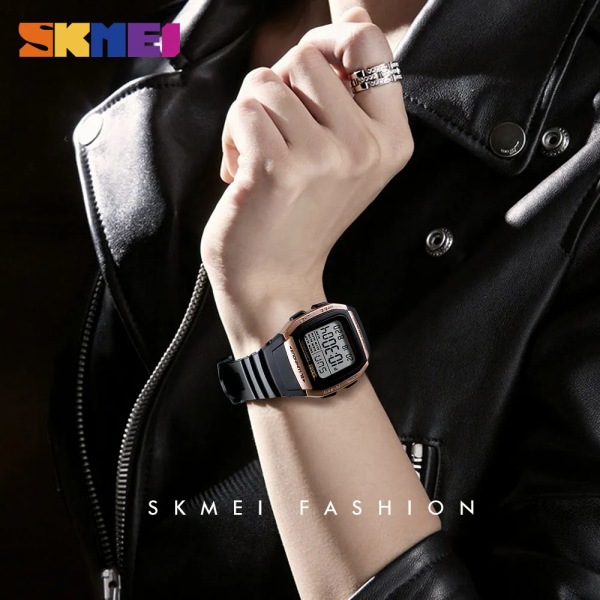 SKMEI 1278 Chrono Countdown Herr Armbandsur Casual Outdoor Man Clock Luminous montre homme Digital Dual Time Sport Herrklockor Titanium Watch