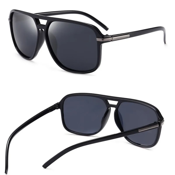 Klassiska Pilot Vintage polariserade solglasögon Män Man Mode Retro Körning Brand Design Solglasögon Skärmar Oculos De Sol UV400 ICE BLUE