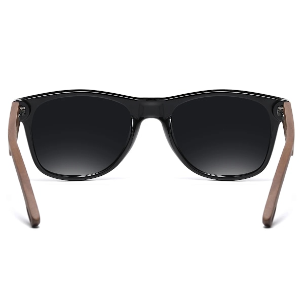 BARCUR Black Walnut Solglasögon för män Trä Solglasögon Man Glasögon Polariserande glasögon UVA&B Skyddsglasögon ECO-Friendly Leopard Gray BARCUR Polarized
