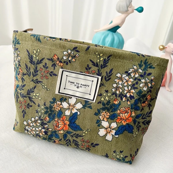 Manchester Sminkväska Organizer Clutch Retro Print Kosmetikväska Tvätta Kvinnor Rese Sminkpåse Skönhet Toalettförvaringsväskor k