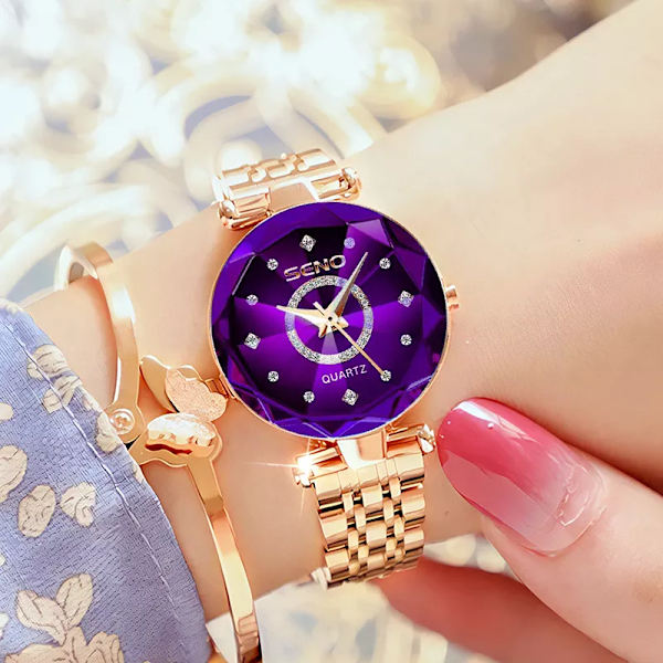 Watch Ultra Tunn Kvinnor Quartz Watch Dam Armbandsur Lyx Märke Kvinnlig Klocka Stål Klockor för Relogio Feminino P