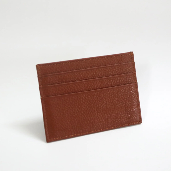 Kreditkortshållare i läder Custom Initial Holder Personlig Initial Slim Wallet Monogram Namn Plånbok Korthållare DIY Christmas brown
