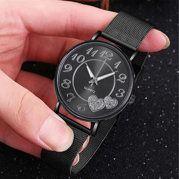 Elegant rosguld watch Kvinna Enkelt Temperament Student Vattentät Kvinna Högnivå Kvinna Lyxklockor Kvinnor rose gold