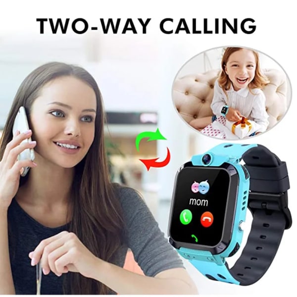 Barn Smart Watch 2/4G Sim-kort LBS Tracker SOS Kamera Barn Mobiltelefon Röstchatt Math Game Ficklampa Barn Smart Watch Sim H1(.481)