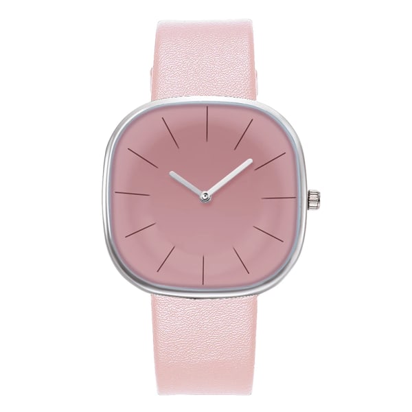 2022 Par Simple Square Quartz Watch Damklockor Enkel Big Dial Square Watch män Sommarpresentklocka Watch Pink