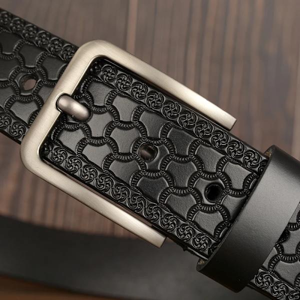 Factory Direct Bälte Kampanjpris Nytt modedesignerbälte Högkvalitativt äkta läderbälten för män Kvalitetssäkring 4019 black 115CM
