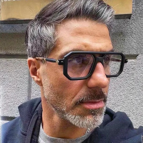 2022 fyrkantiga solglasögon för män Modeglasögon Lyx Retro Blått Ljusblockerande Skärmar Vasos Decorativos Oculos De Sol Masculino F01 Other