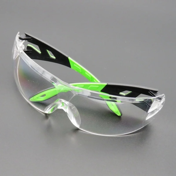 Nya persienner Glasögon Dammtät Vindsandtät Ridsport Skyddsglasögon Unisex Transparenta lins Skyddsglasögon Green