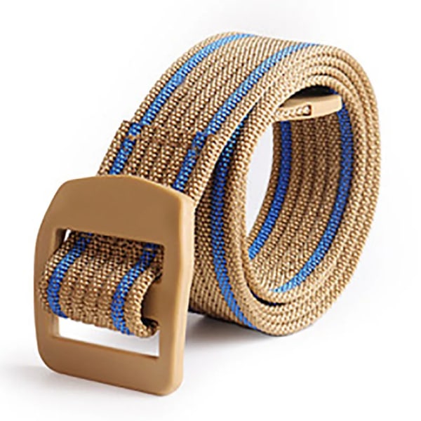 3,8 cm nylon herrbälte Nytt utomhus andningsbart vävt canvasbälte taktiskt pendlare för män Casual midjeband Plast Day Spänne Bälte jun lv hei 110cm